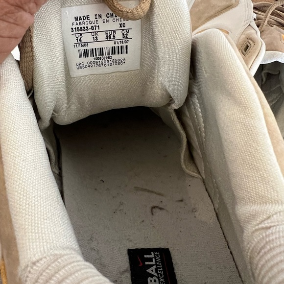 Nike High-Top Sneakers in Cream and Brown - Picture 9 of 9